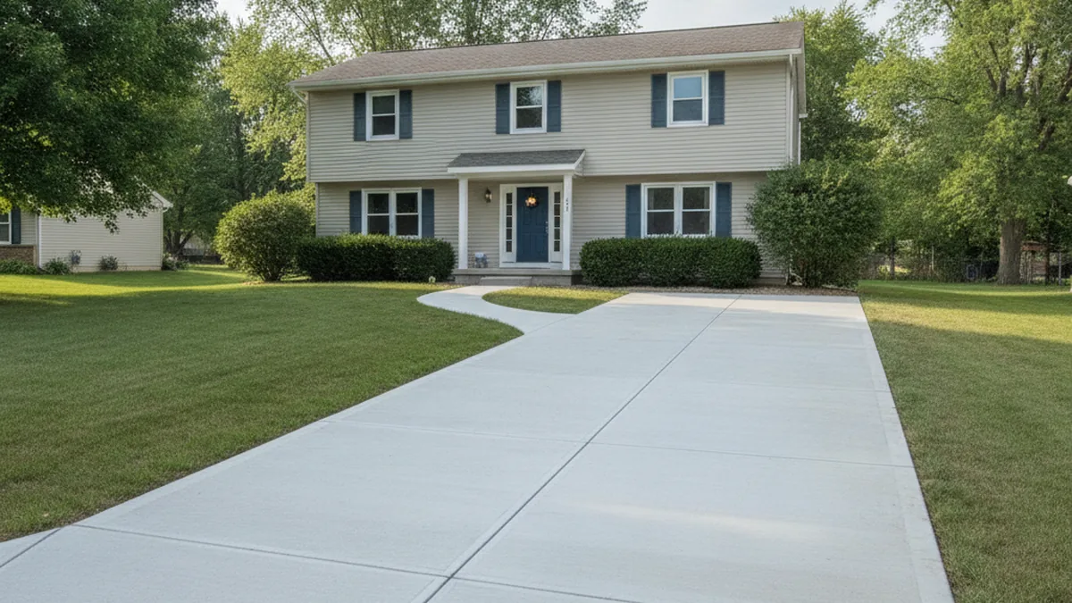 Illustrative concrete contractor surface used to explain preparation and finish choices for Kenosha homeowners